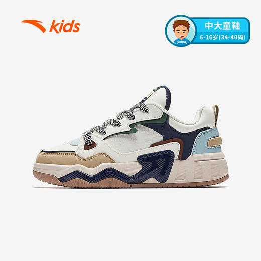 安踏儿童运动鞋男大童绑带低帮脉动板鞋312518008 商品图4