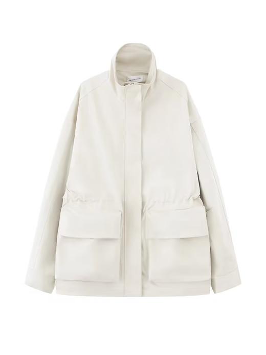 出逃赤岗西/24AWW99/复古工装夹克立领收腰休闲风衣外套 商品图4