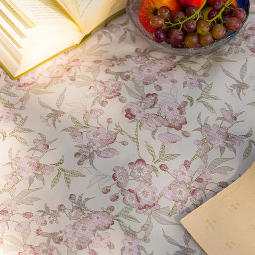 桃花夭夭野餐垫防潮垫便携加厚草地春游草坪轻便秋游高级感棉 商品图2