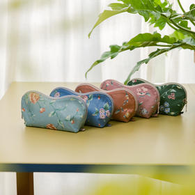 缤纷花语眼镜袋便携高级感高端复古文艺清新老花镜近视镜男女收纳