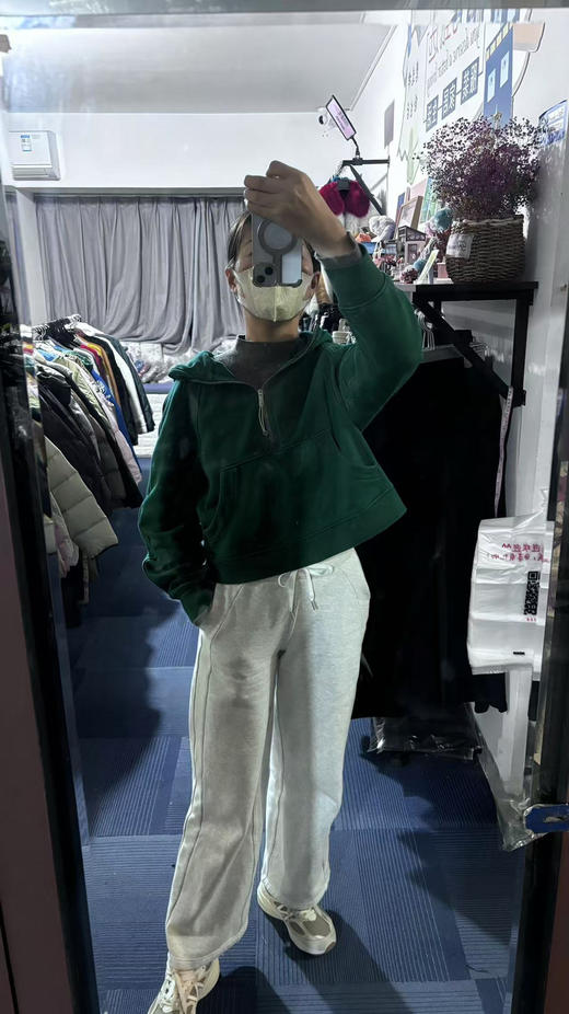 【捡漏 又要抢光了】可儿自留3色 特长款 Lulu Scuba 微绒阔腿裤 适合长腿MM 商品图13