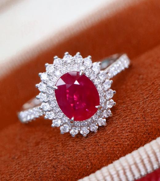 1.1ct刻面红宝石戒指 商品图1