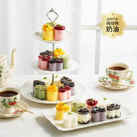 【有24杯】爆款英式下午茶，6种口味24杯精致点心，闺蜜聚会幸福有滋有味（成都幸福西饼正价）