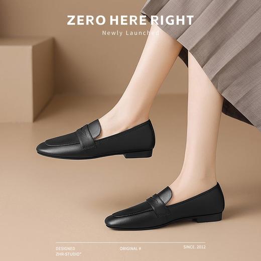 ZHR则则复古简雅中口单鞋女鞋2024新款简约纯色舒适百搭鞋子通勤 商品图8