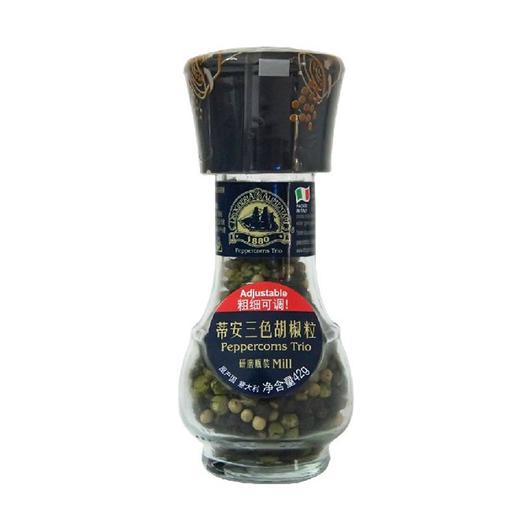 蒂安 三色胡椒粒研磨瓶装 42g/瓶 商品图0