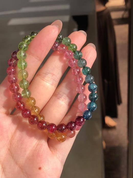 6mm多圈彩虹碧玺手串 商品图0