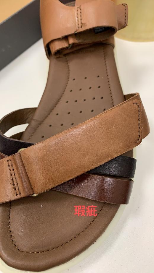 爱步Ecco 魔术贴坡跟露趾舒适罗马休闲鞋凉鞋女鞋216633 21663351959【鞋子均有瑕疵，介意慎拍】 商品图6