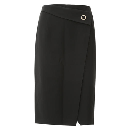 EITIE爱特爱春季新品时尚干练纯色纽扣装饰半身裙7706406 商品图5