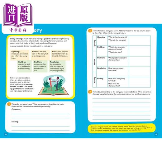 【中商原版】Writing Skills Ages 7-9 柯林斯易学儿童：写作技巧 7-9岁 英文学习 英文原版 Collins  商品图5