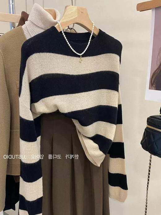 50羊毛条纹衫 商品图2