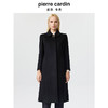 皮尔卡丹女装毛呢外套小翻领黑色中长款羊毛正肩大衣P3408C3895B0
 商品缩略图0