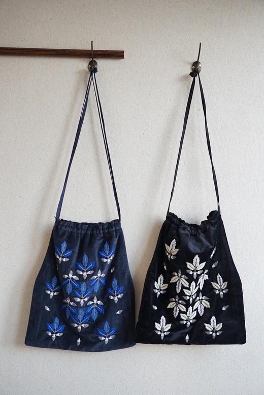 KHADI&CO 天鹅绒刺绣束口袋(ACORN Cotton Velvet Bag)2色可选 商品图11