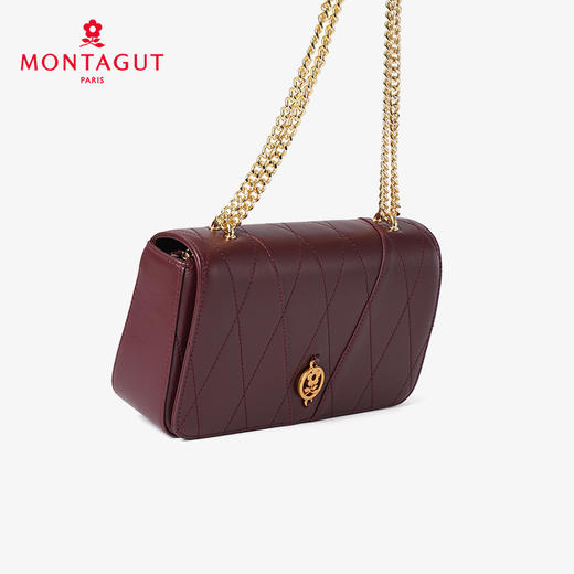 法国梦特娇秋冬精致羊皮链条单肩包斜挎包 商品图3