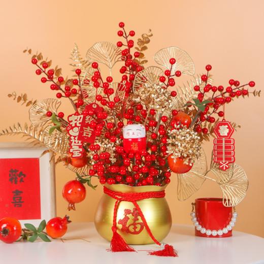 ♥️第一桶福气到【新年元宵花福桶合集】❗️满满福气“抱”回家🏠 新年到福气到🧧财气满满🧧 又是一年岁末，新年福桶摆出来，敬颂冬绥，平安喜乐，万事胜意。 商品图5