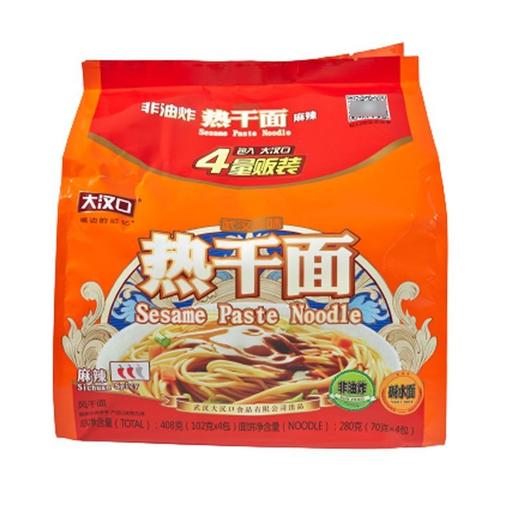 大汉口 武汉风味麻辣非油炸热干面 102g*4袋/包 商品图0
