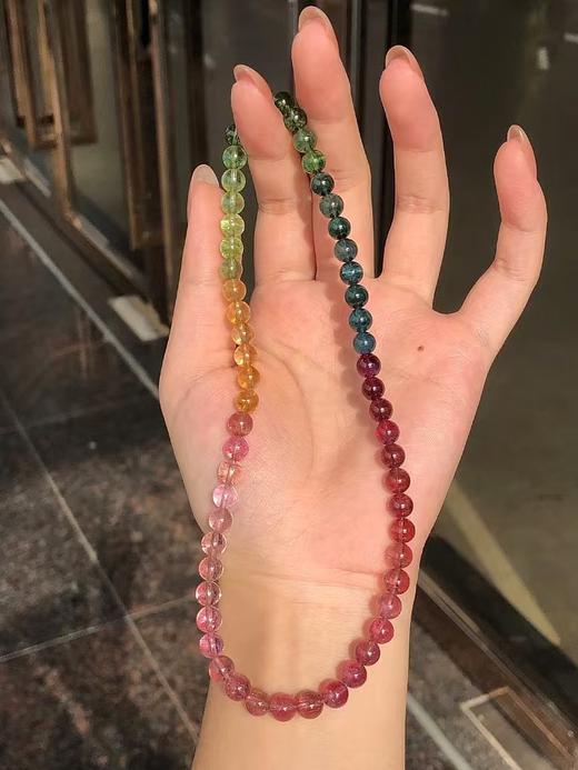 6mm多圈彩虹碧玺手串 商品图2