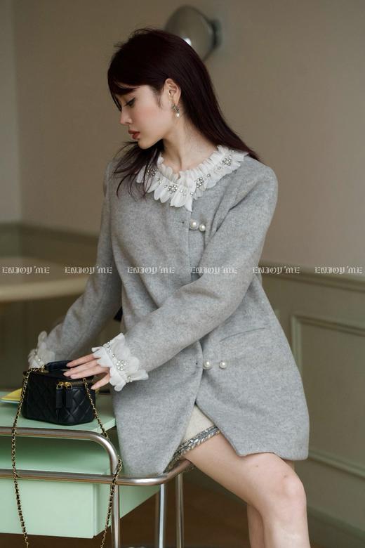 【门店同款】ENJOY冬季自由意志花边拼接羽绒外套 160100158 商品图1