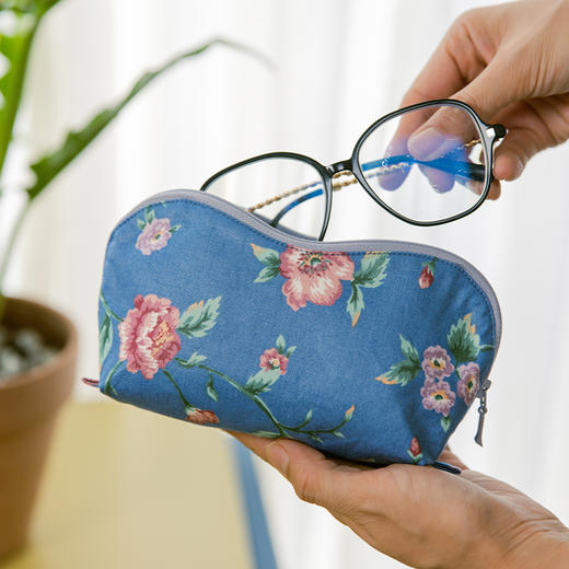 缤纷花语眼镜袋便携高级感高端复古文艺清新老花镜近视镜男女收纳 商品图2