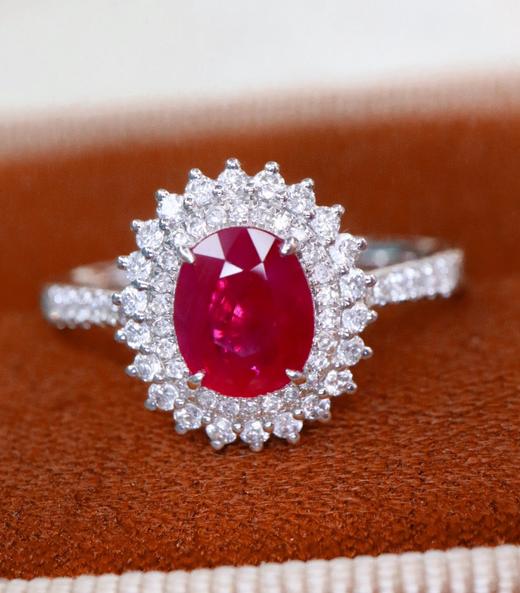 1.1ct刻面红宝石戒指 商品图2