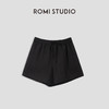 ROMI STUDIO“率性简约”休闲百搭高腰直筒松紧腰抽绳薄款短裤K3820 商品缩略图2
