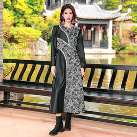 初秋推荐 | 夜落花乌民族风连衣裙 | 现货加急发