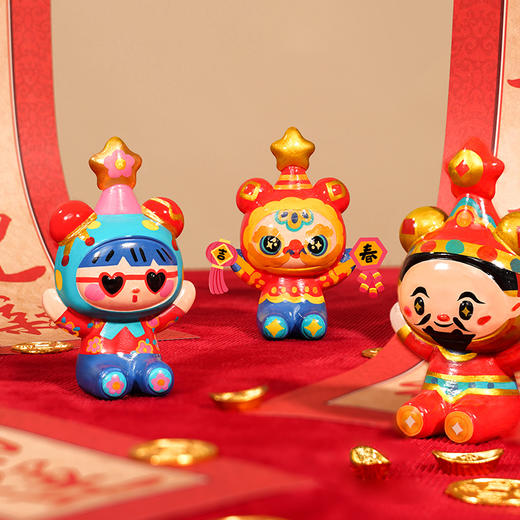 春节不打烊  TOI图益石膏涂色娃娃儿童2025新年涂色石膏小熊手工涂鸦彩绘礼物 商品图8