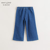 马克珍妮女童复古喇叭纯棉牛仔裤儿童裤子春秋款241820 商品缩略图2
