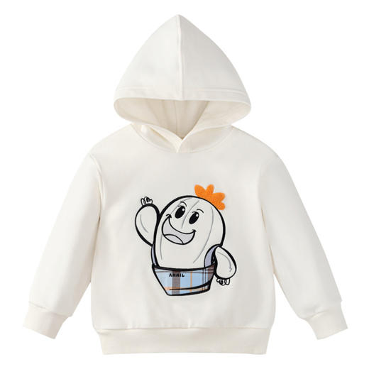 男童海岛绒萌趣连帽卫衣冬季新款安奈儿童装实体店同款XB441828 商品图5