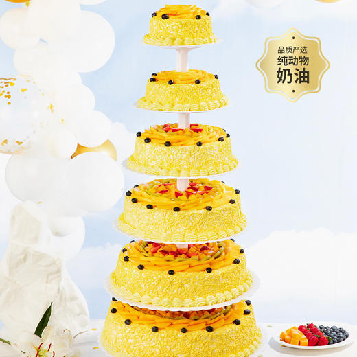 【大气有面子】30磅鹏程万里六层超大蛋糕，适合50~60人食用，适合宴会、婚礼、庆功、庆典（成都幸福西饼） 商品图0