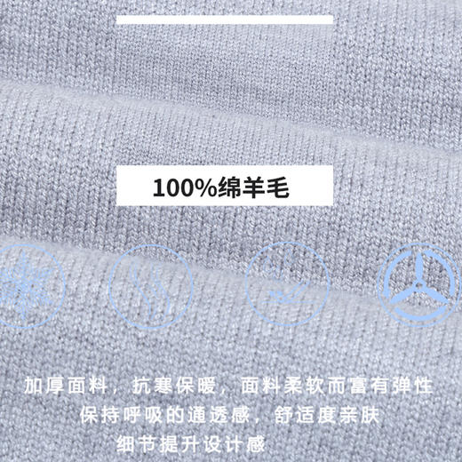 100%男士羊毛衫 加厚面料 简约版型 舒适亲肤  抗寒保暖 商品图1