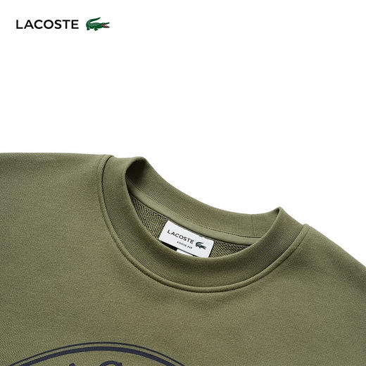 Lacoste法国鳄鱼男装新款时尚宽松纯棉套头圆领长袖卫衣SH2897-10 商品图3