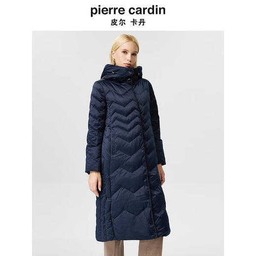 皮尔卡丹女装羽绒服白鸭绒羽绒衣加厚保暖通勤外套P3493Y3408N0
 商品图1