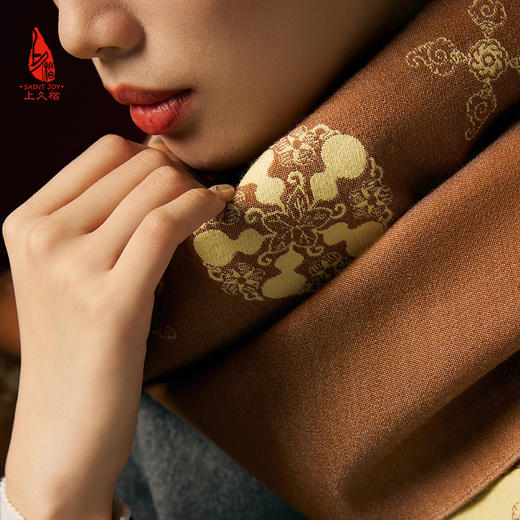 SAINTJOY/上久楷礼盒  福禄满园  宋锦挂件SPS24A07  丝毛长巾CJS24006 商品图5