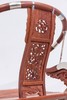 红桥红  家具严选  缅甸花梨(大果紫檀）  【木面 王款 双面透雕麒麟纹交椅】 商品缩略图6