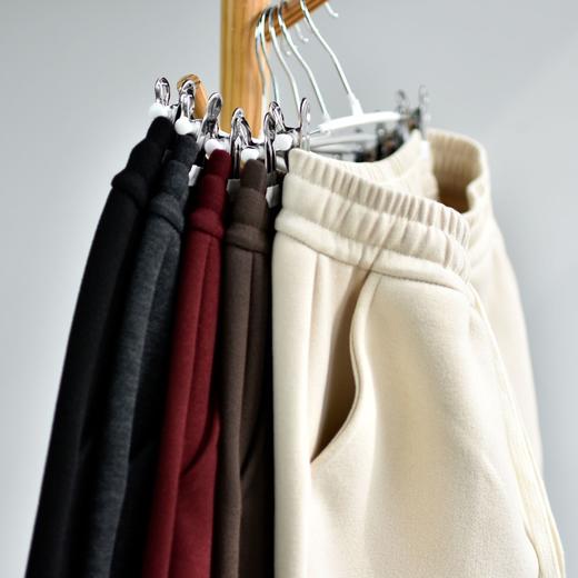 【700克羊毛蚕丝绒裤】冬季加厚加绒垂感蚕丝羊毛阔腿 软糯保暖休闲裤 商品图2