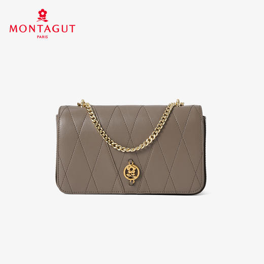 法国梦特娇秋冬精致羊皮链条单肩包斜挎包 商品图6