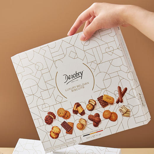 丹卓混合口味巧克力涂层饼干礼盒200g/152600 多种口味纯可可脂香浓酥脆 商品图3