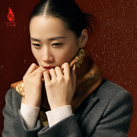 SAINTJOY/上久楷礼盒  福禄满园  宋锦挂件SPS24A07  丝毛长巾CJS24006 商品图3