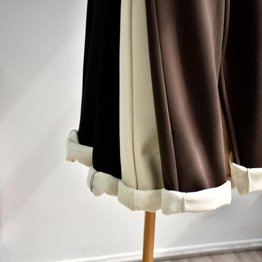 【700克羊毛蚕丝绒裤】冬季加厚加绒垂感蚕丝羊毛阔腿 软糯保暖休闲裤 商品图3