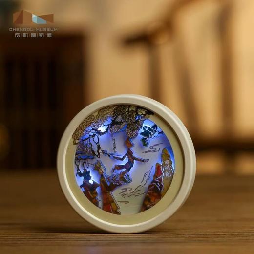 成都博物馆 皮影西游记西厢记纸雕灯冰箱贴 博物馆文创成都纪念品 商品图3