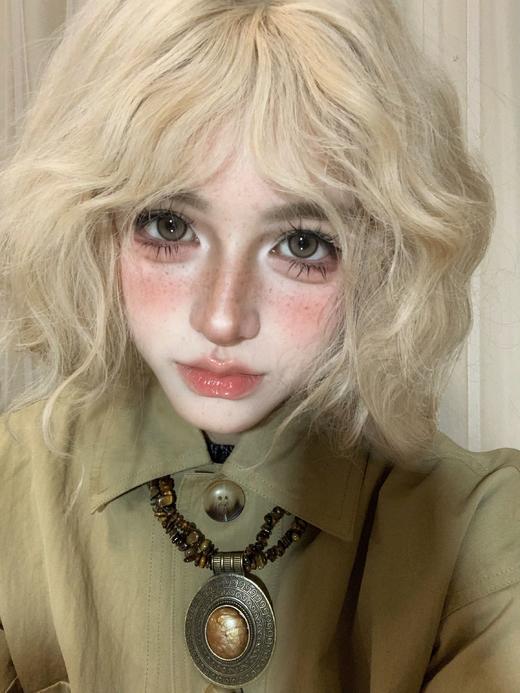 Allecon年抛款式 · 奶栗啵啵· 14.5mm白狮参考着色中大直径 韩产年抛2片 商品图6