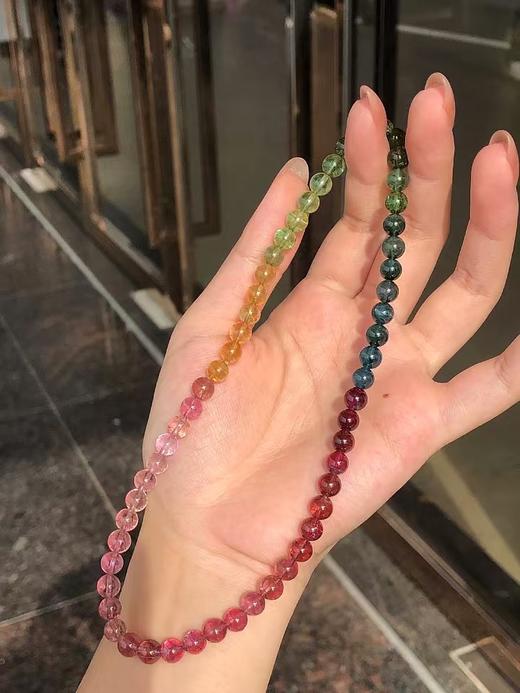 6mm多圈彩虹碧玺手串 商品图1