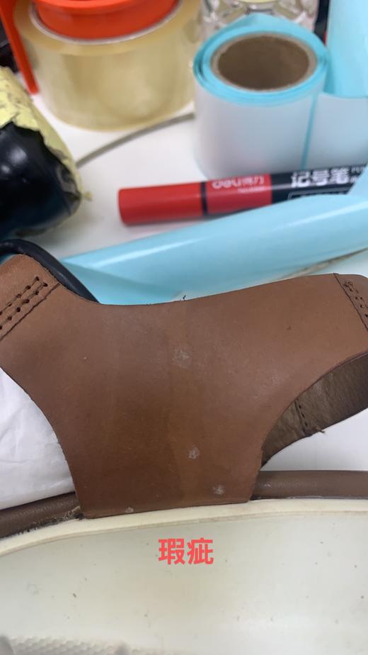 爱步Ecco 魔术贴坡跟露趾舒适罗马休闲鞋凉鞋女鞋216633 21663351959【鞋子均有瑕疵，介意慎拍】 商品图8