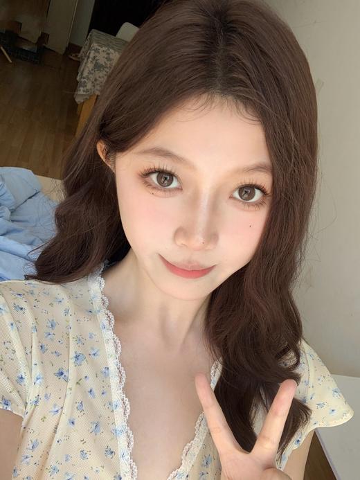 watermelens半年抛  MM豆巧/小千金 棕 14.0mm 含硅水凝胶 商品图4