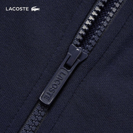 Lacoste法国鳄鱼男装新款纯色简约休闲开衫连帽卫衣外套SH1642-98 商品图7