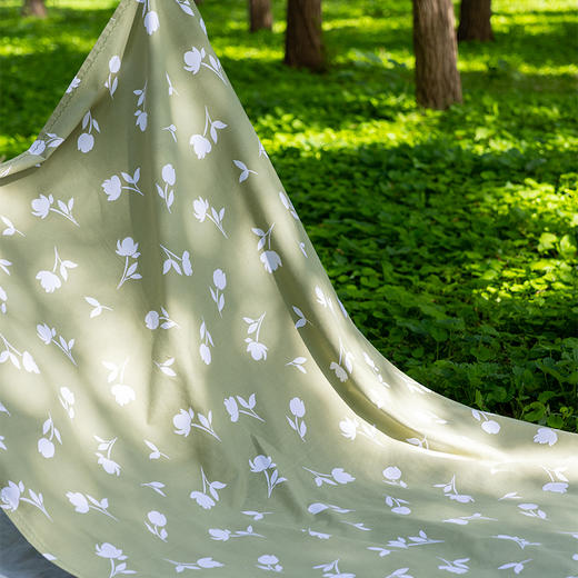 郁金香野餐垫防潮垫便携加厚草地春游草坪轻便秋游高级感棉 商品图3