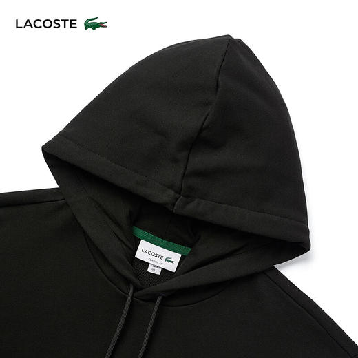 Lacoste法国鳄鱼男装新款套头纯色简约休闲抽绳连帽卫衣SH1643-98 商品图9