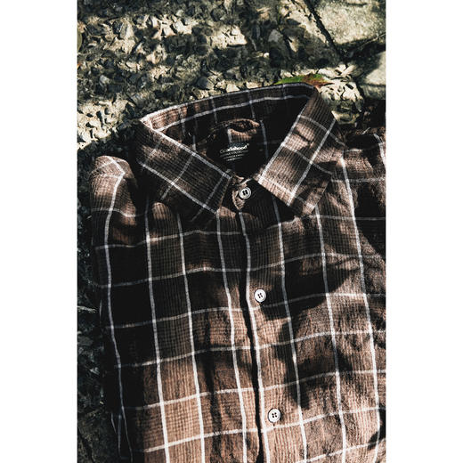 Cicadahood日本亚麻法式套头格纹衬衫 男女款 商品图8