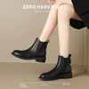 ZHR切尔西靴女气质短靴2024秋冬新款加绒瘦瘦靴平底马丁靴烟筒靴 商品缩略图8