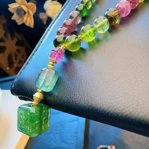 7mm-8mm多圈彩虹碧玺手串 商品图4